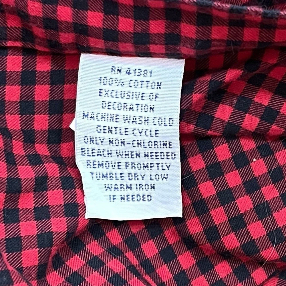 Polo Ralph Lauren Lightweight Flannel Shirt Mens L Red Black Check Long Sleeve